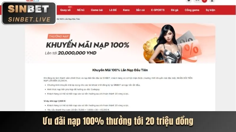 Tiền hoàn trả cược VIP
